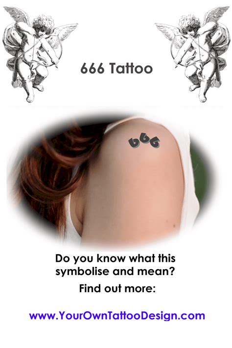 tattoo 666|666 Tattoo Meaning and Symbolism